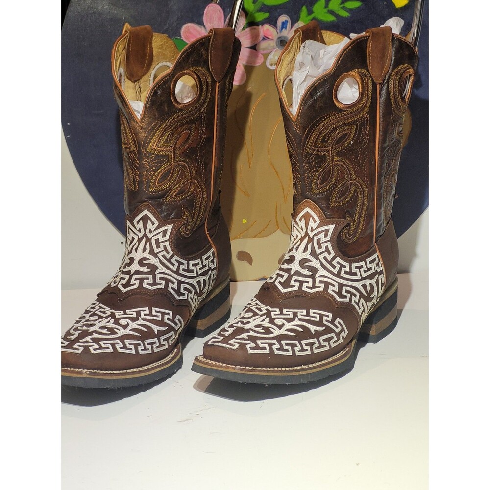 Cowboy BootsEl General Limited Edition Men's Cowboy Boots Brown Leather 10.5